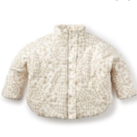 Tea Collection Azulejo Quilted Cotton Coat, NWT Size XS 2/3 - Picture 3 of 3